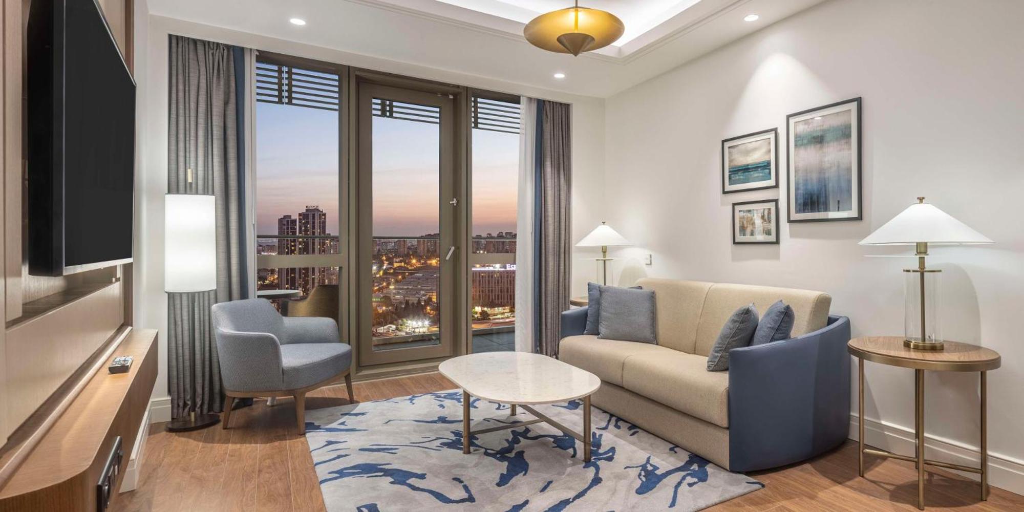Hilton Mall Of اسطنبول المظهر الخارجي الصورة A living room at the hotel